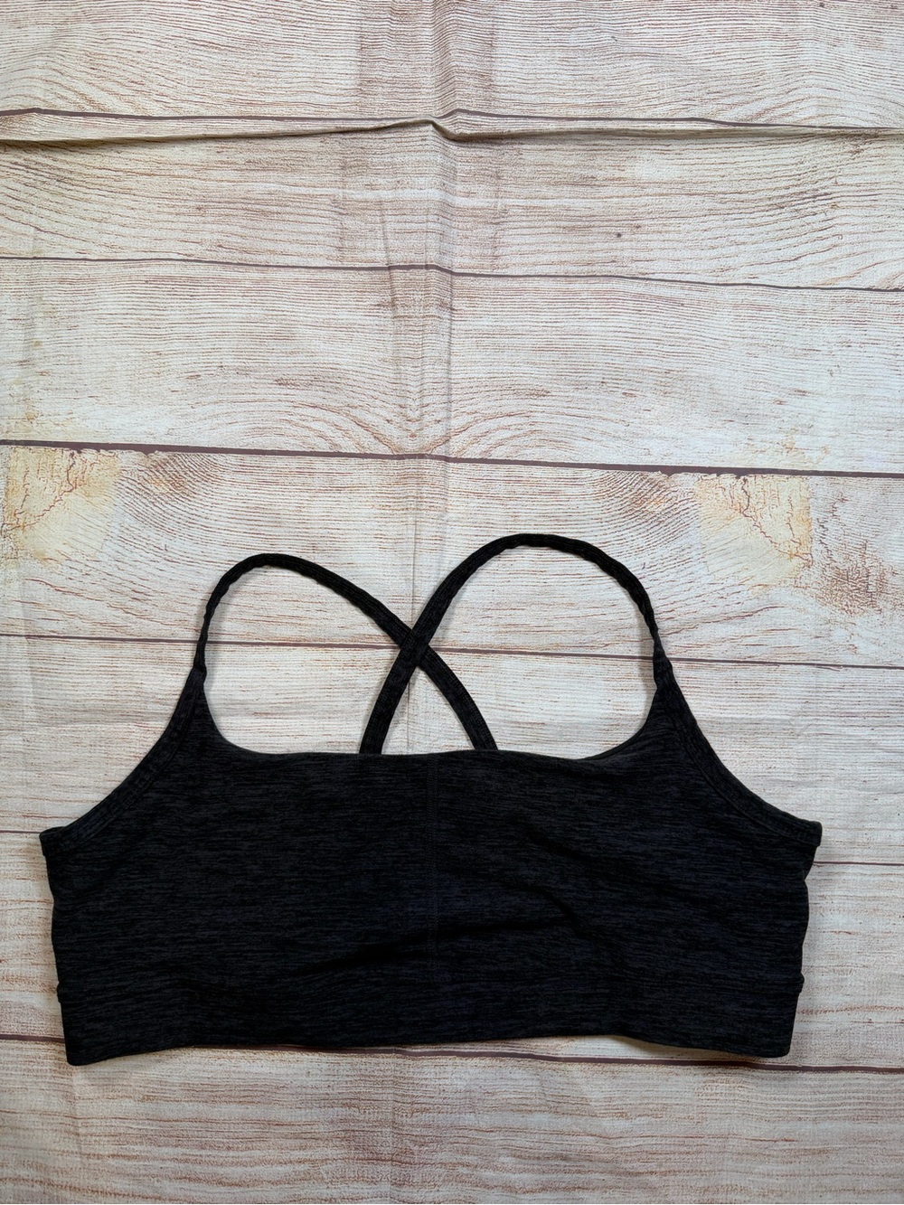 Fabletics Dark Charcoal Crossback Bralette